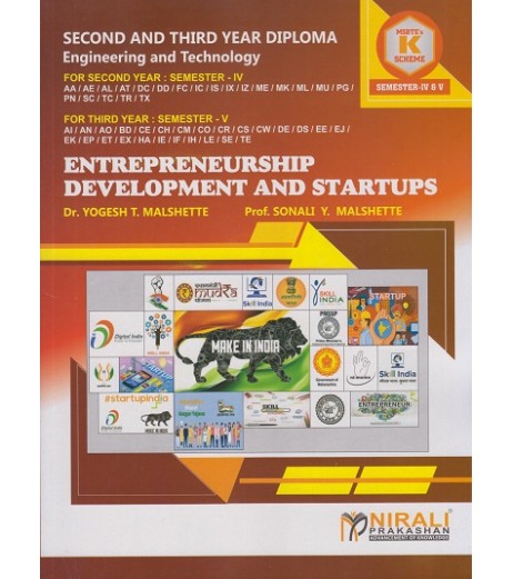 Nirali Entrepreneurship Development and Startups MSBTE’s ‘K’ Scheme Sem 4 AND Sem 5 | All Engineering Branches Nirali Entrepreneurship Development and Startups MSBTE’s ‘K’ Scheme Sem 4 AND Sem 5 | All Engineering Branches